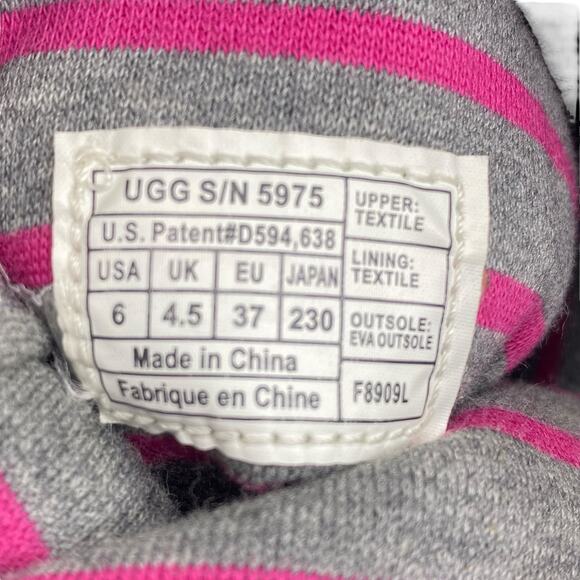 UGG Women’s Lo Pro Button Down Flannel Grey Denim Boot Size US 6 - Picture 10 of 10